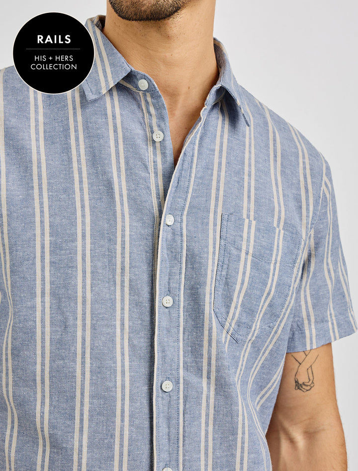 men's wilder shirt in chambray butter (2)