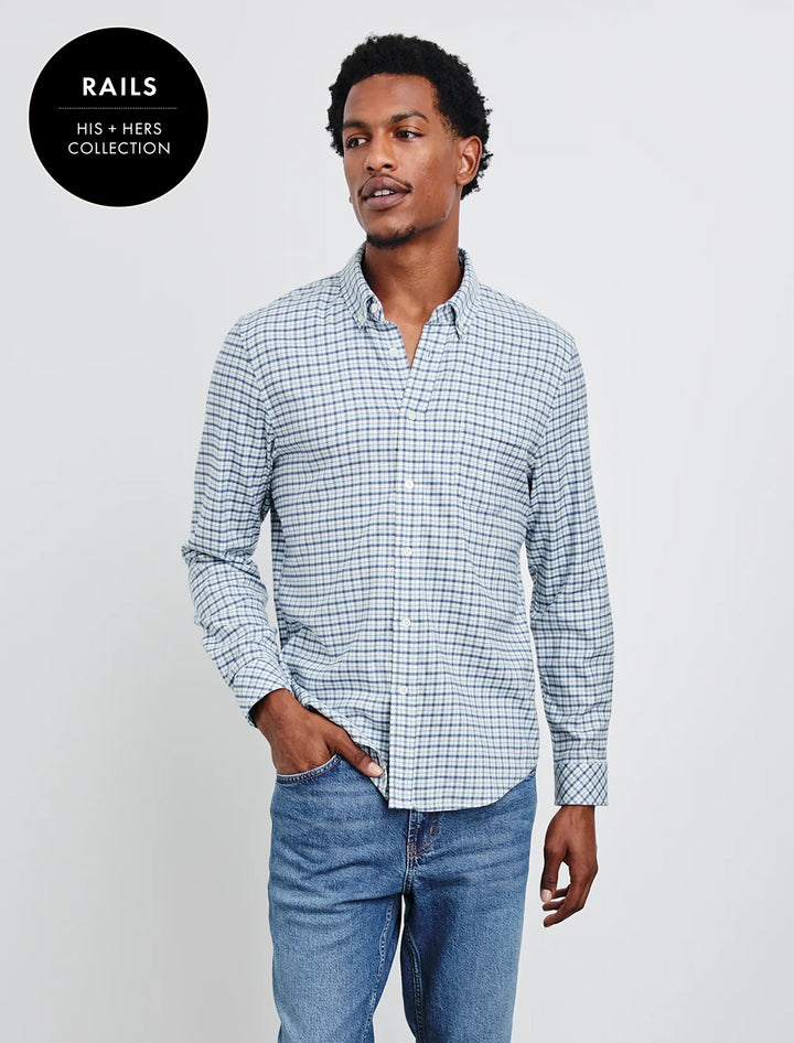men's vance shirt in stellar navy check (3)