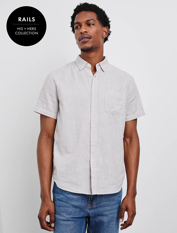 men's fiarfax shirt in tahini etch