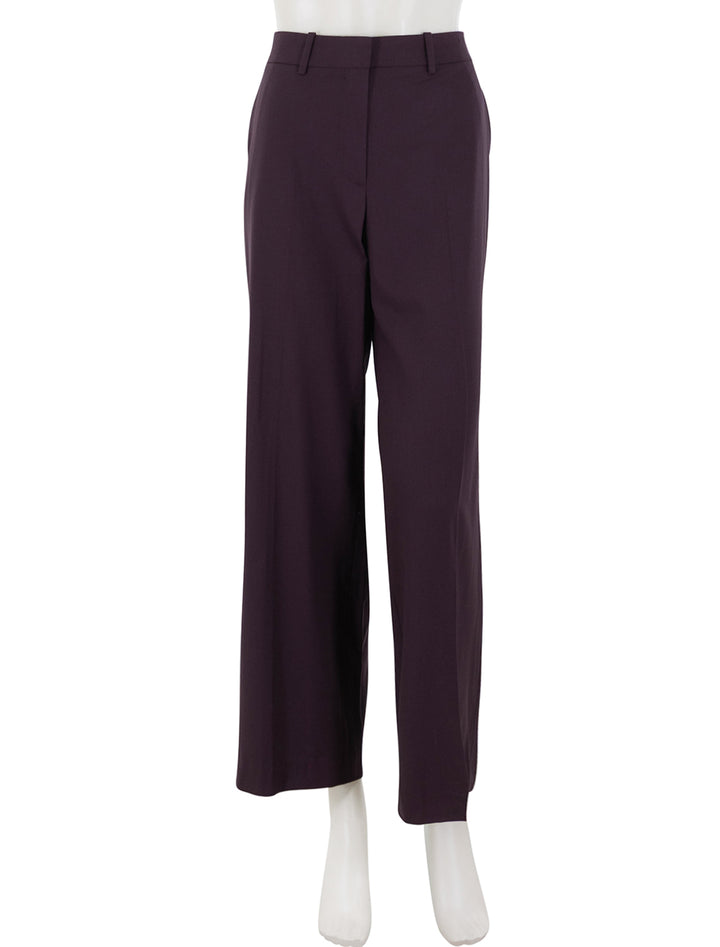 traceable wool classic pant in dark iris