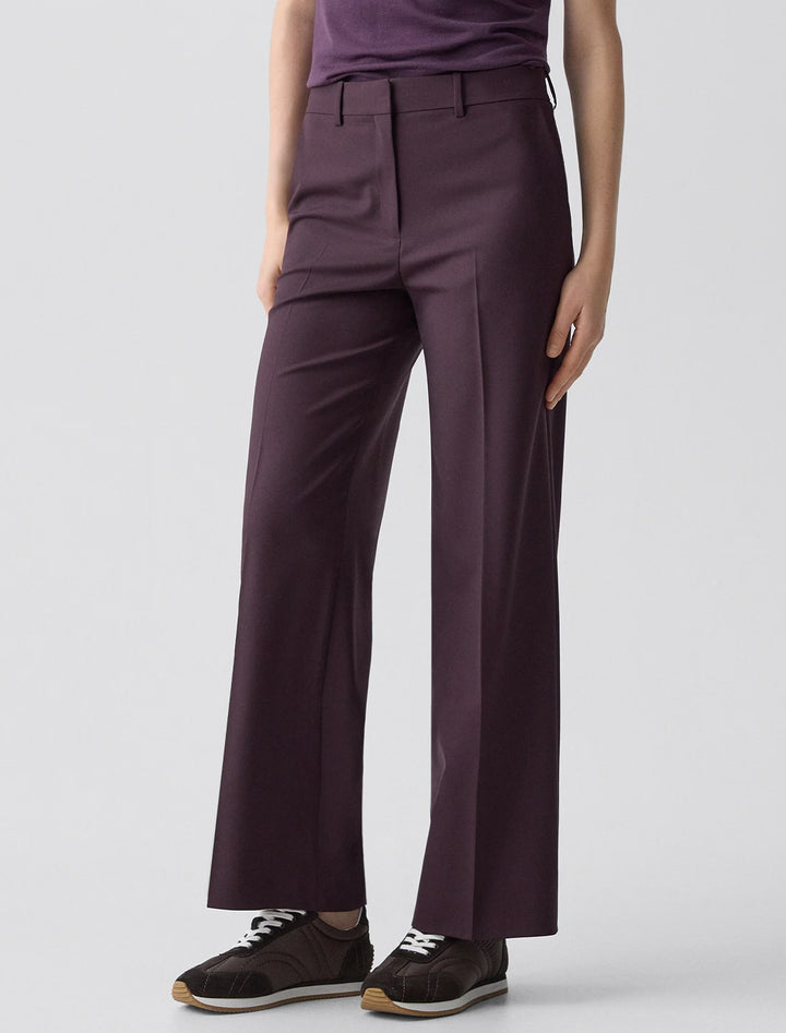 traceable wool classic pant in dark iris
