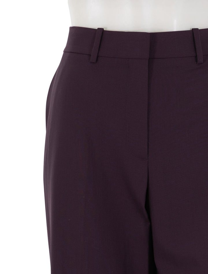 traceable wool classic pant in dark iris