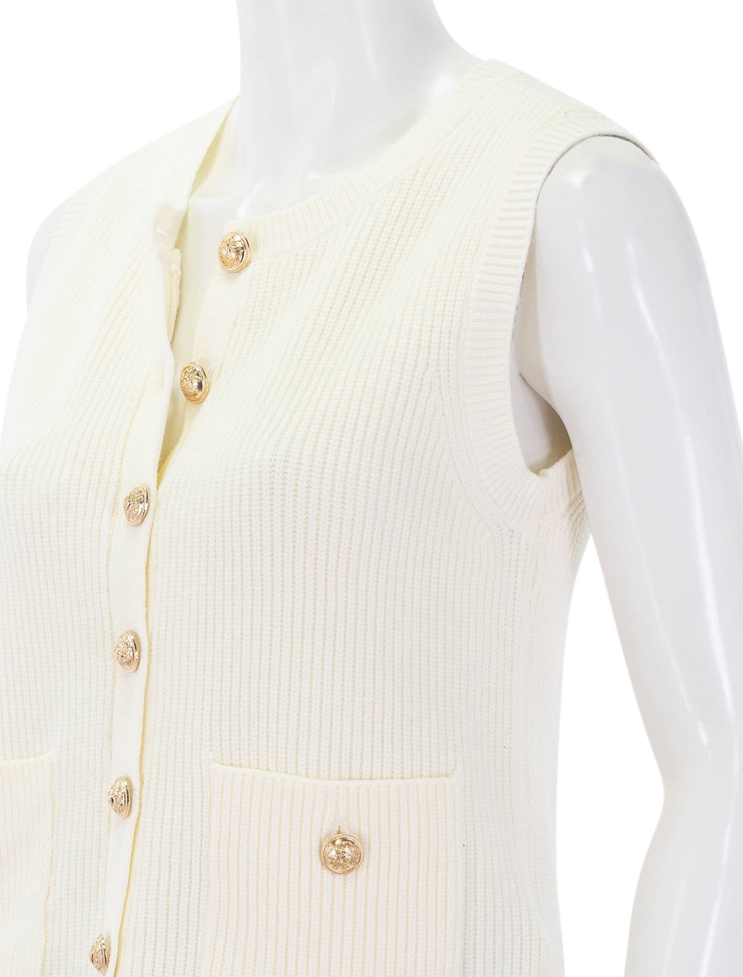 aliya sweater vest in cream