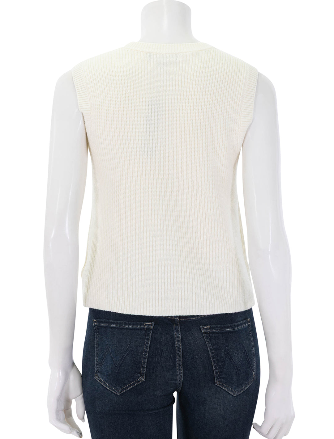 aliya sweater vest in cream