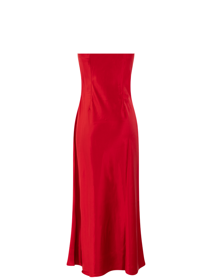 jessamine dress in dark red