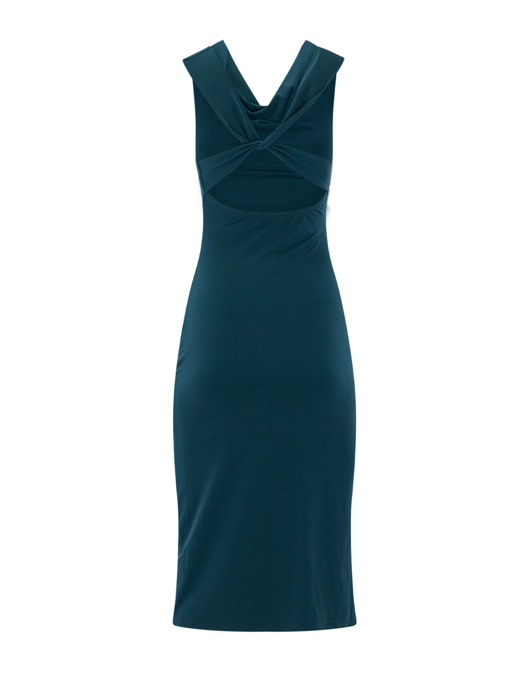 kalina dress in midnight teal