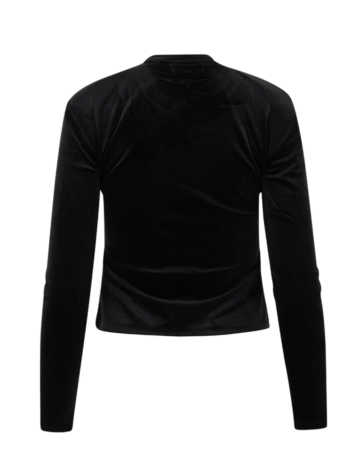 maddilynn top in  black velvet