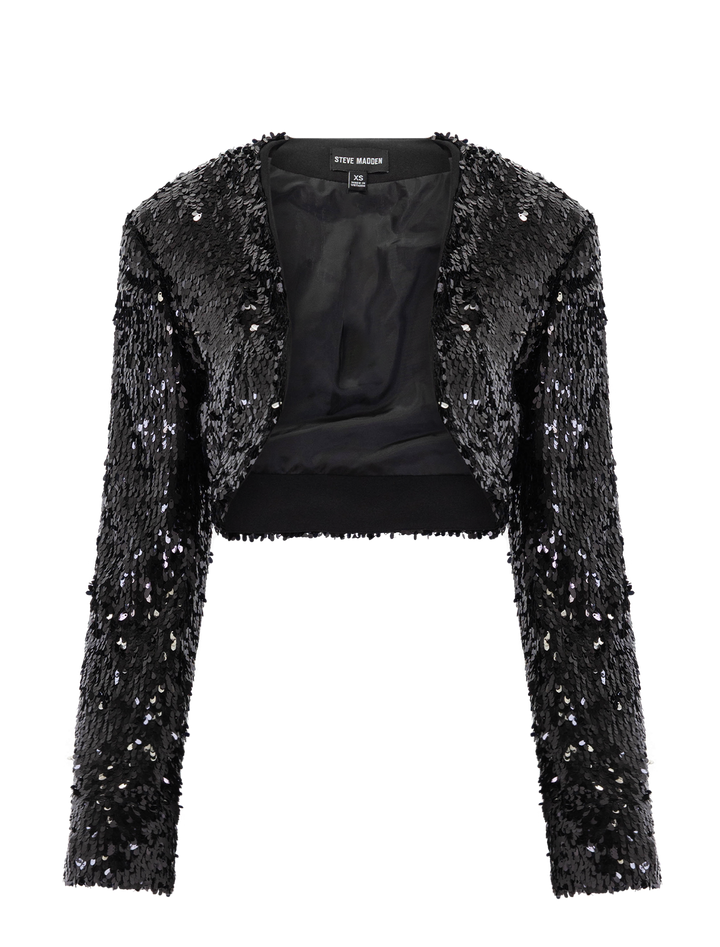 amandaline jacket in black sequins