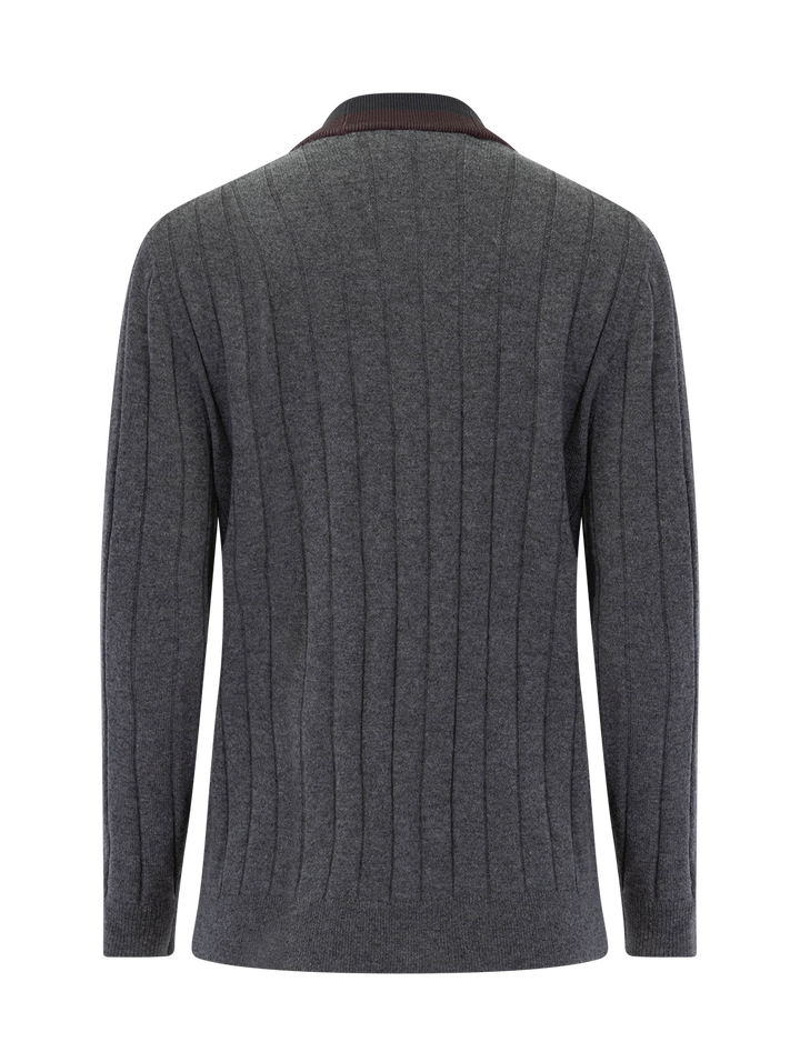 the sinclair cardigan in smoke melange