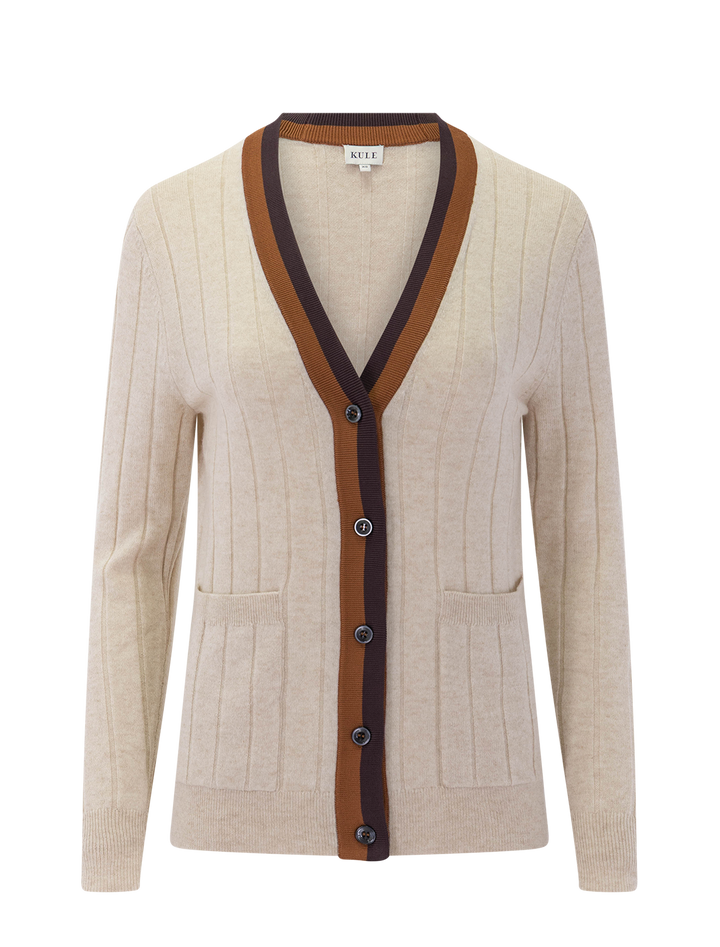 the sinclair cardigan in oatmeal melange