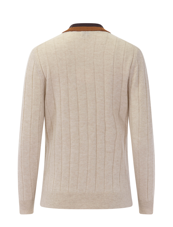 the sinclair cardigan in oatmeal melange