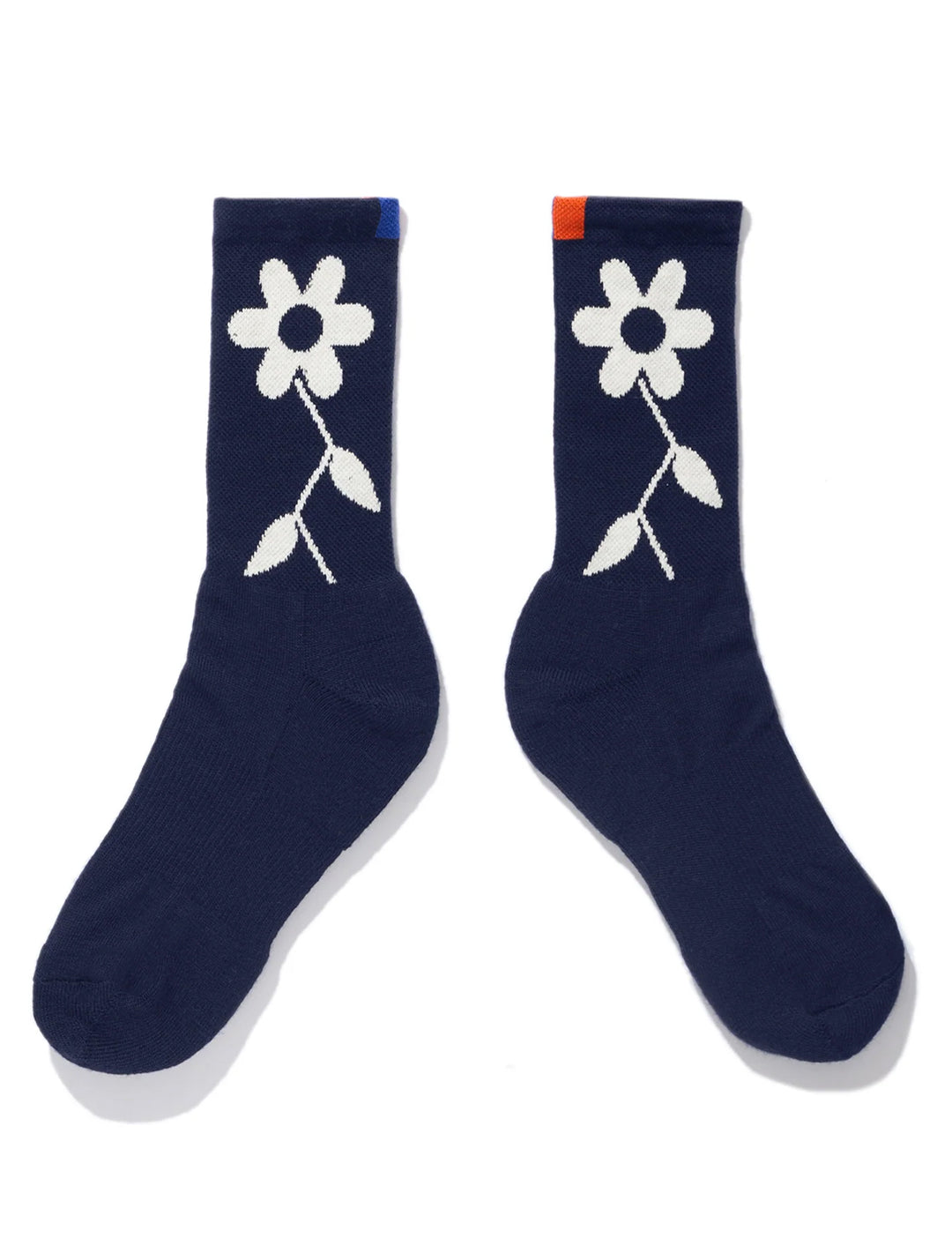 the flower sock in navy