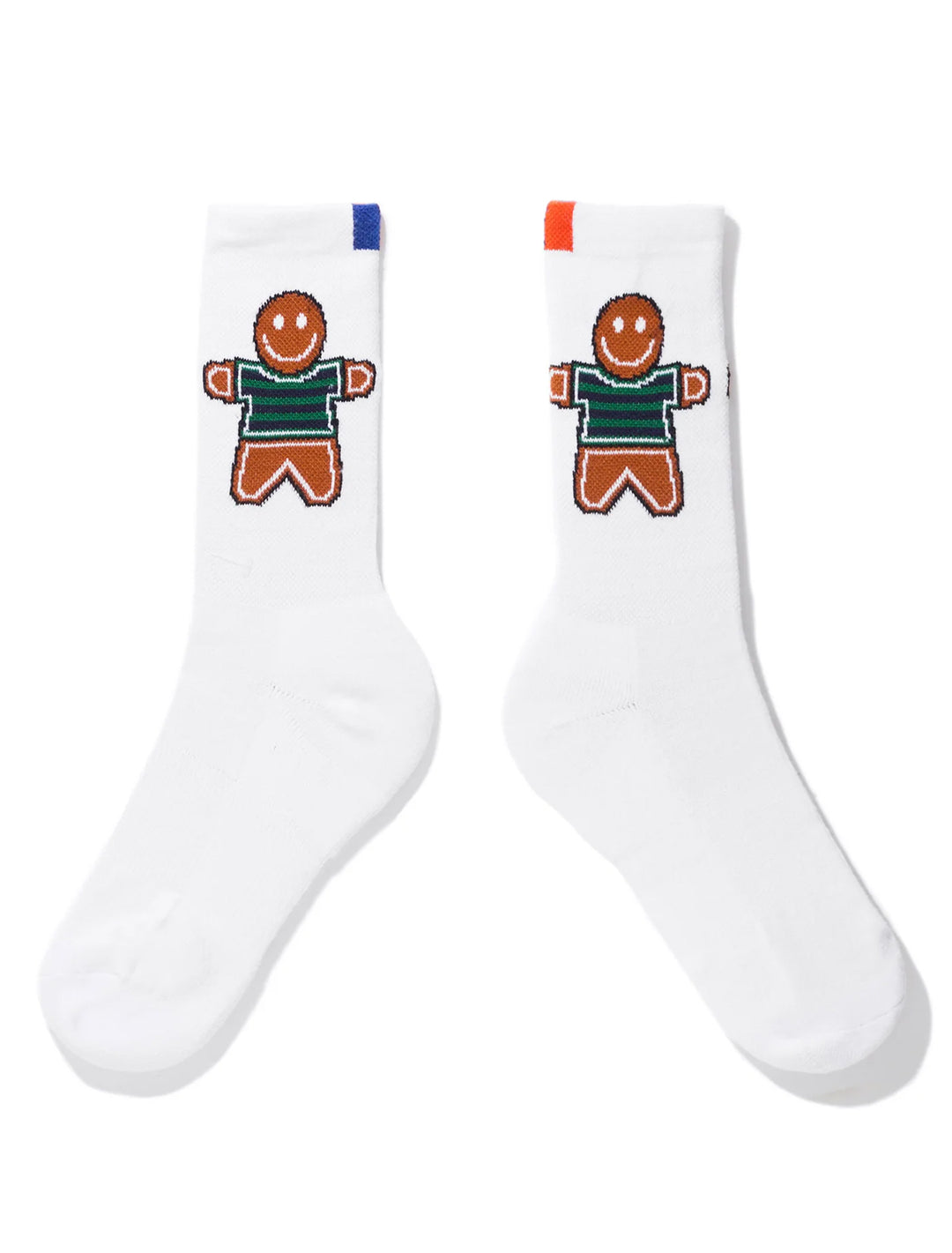 the gingerbread sock in white