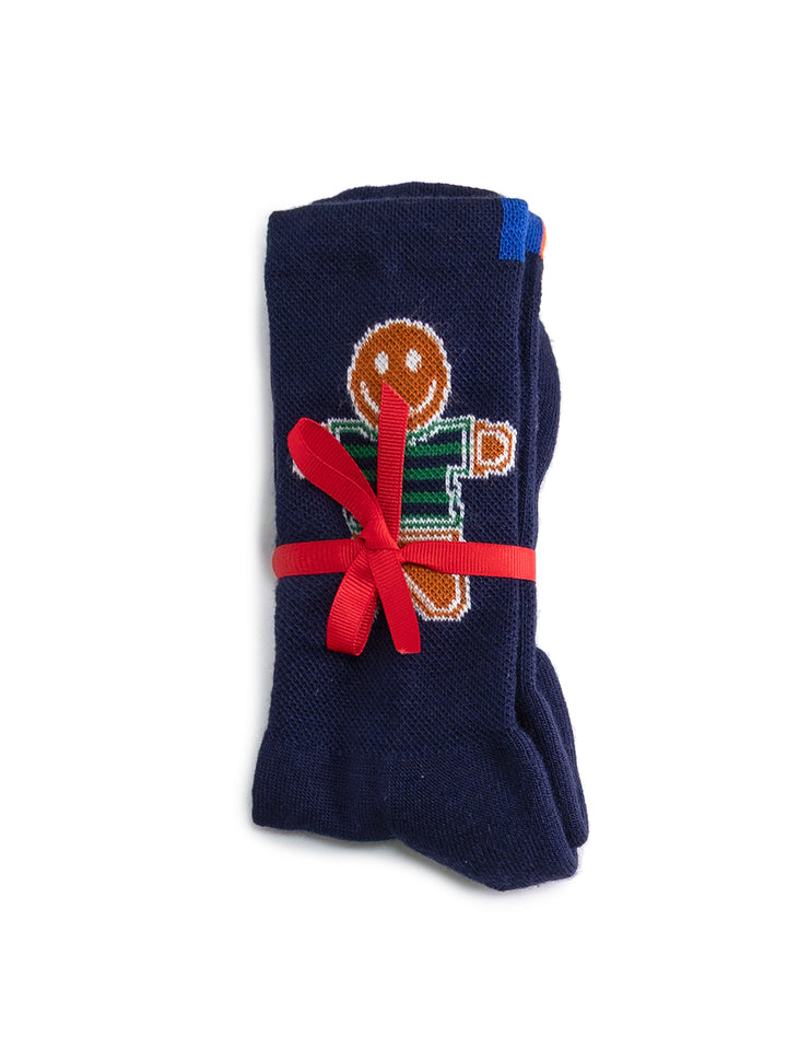 the gingerbread sock in navy