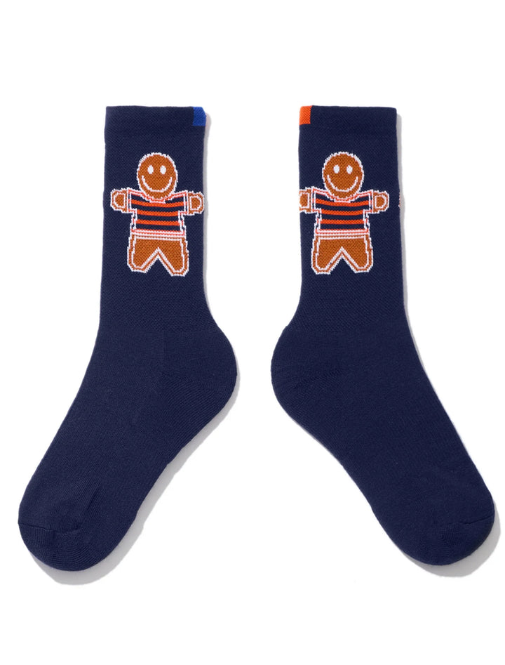 the gingerbread sock in navy