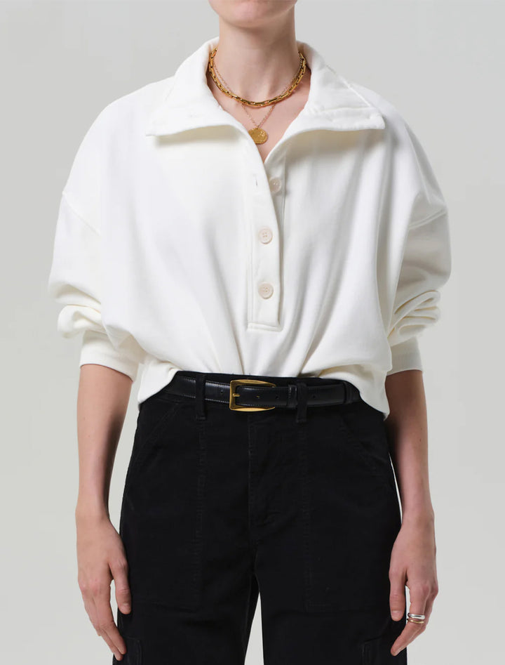 mirelle funnel neck sweatshirt in pashmina