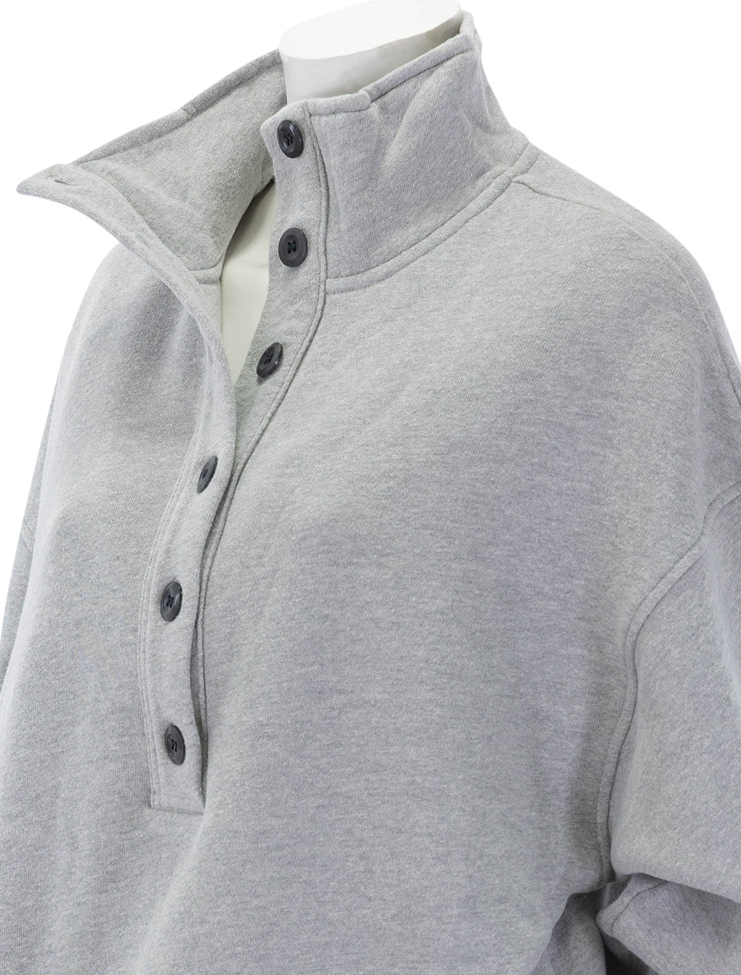 mirelle funnel neck sweatshirt in heather grey
