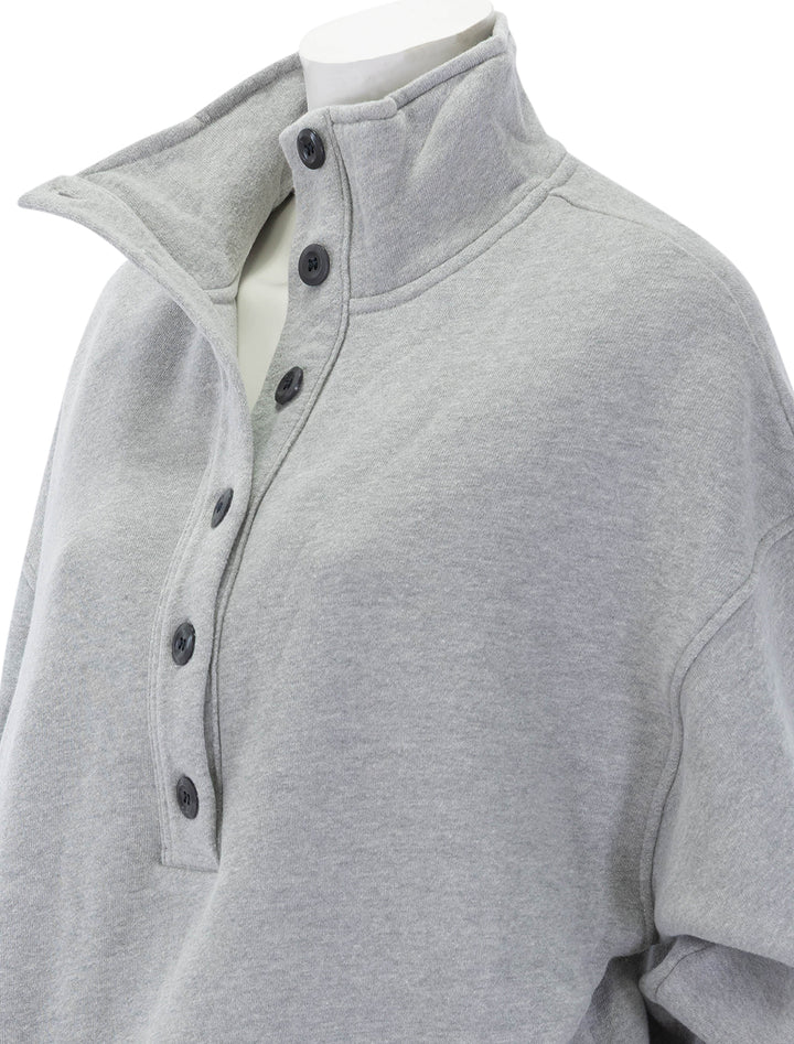 mirelle funnel neck sweatshirt in heather grey