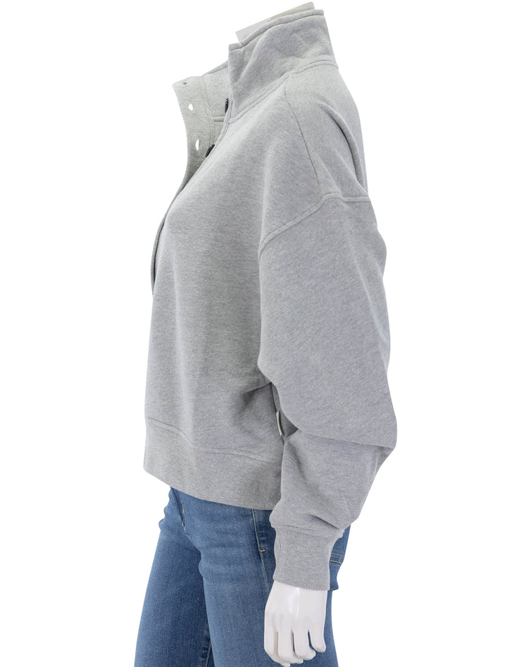mirelle funnel neck sweatshirt in heather grey