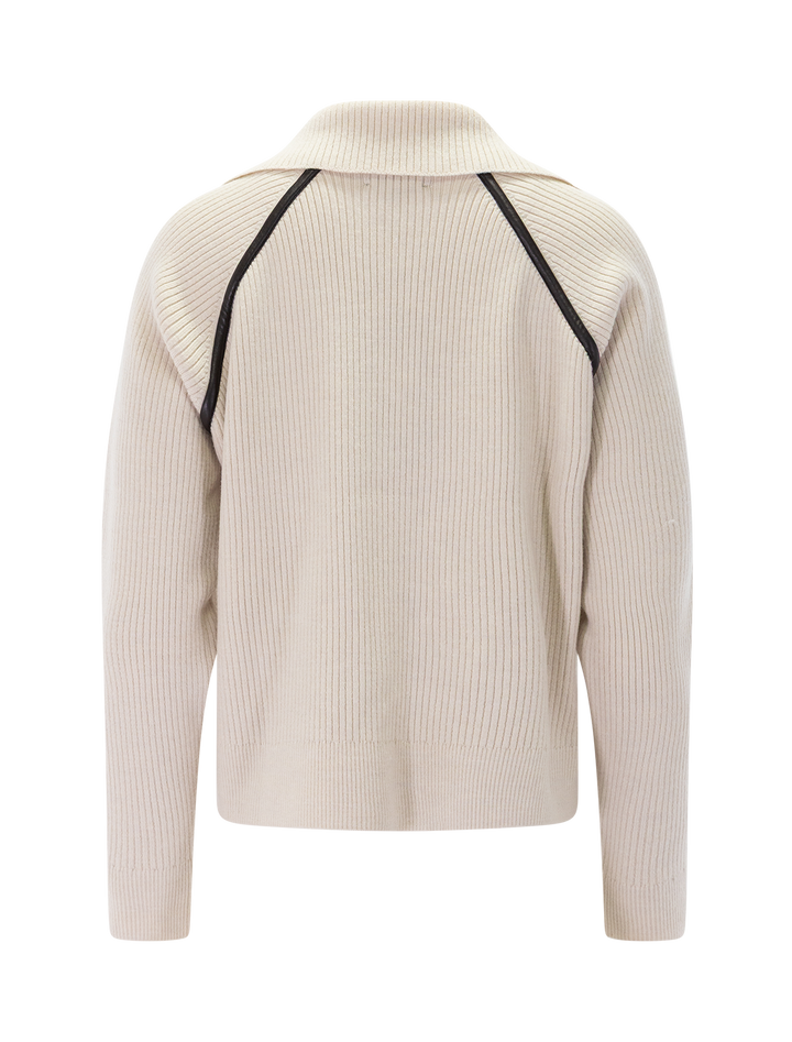 caterina faux leather polo