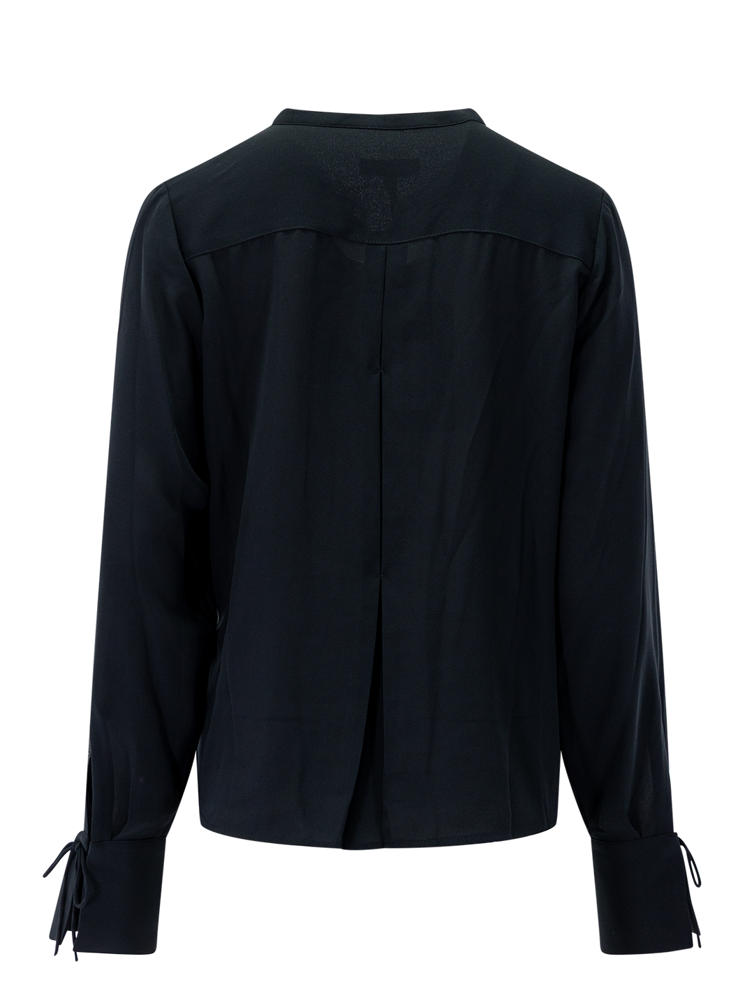 arden pleated blouse in black