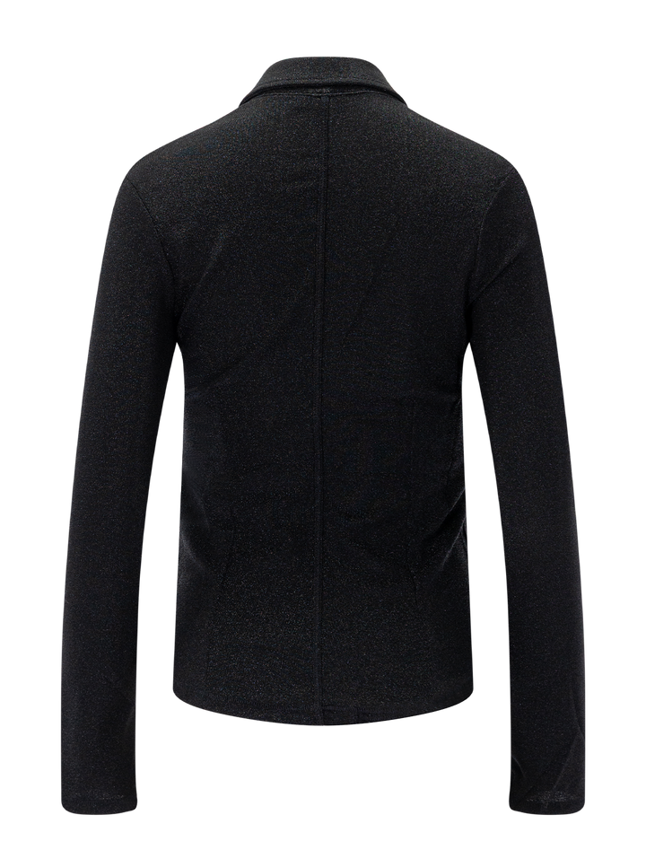 elsa lurex shirt in black