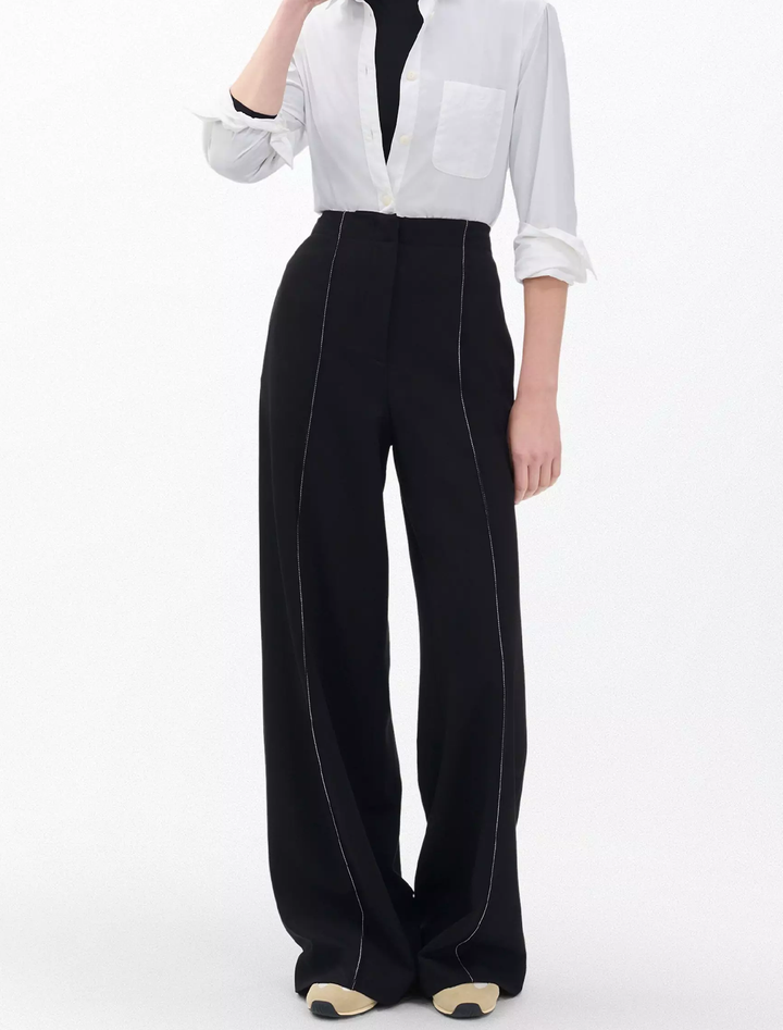 irina contrast stitch pant