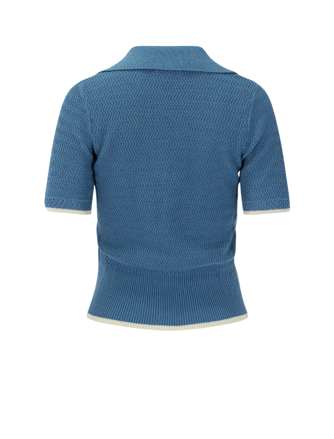 costi short sleeve polo in fog blue