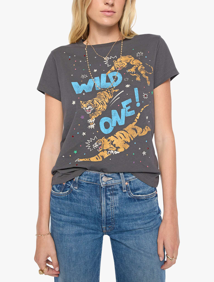 the boxy goodie goodie tee in wild one