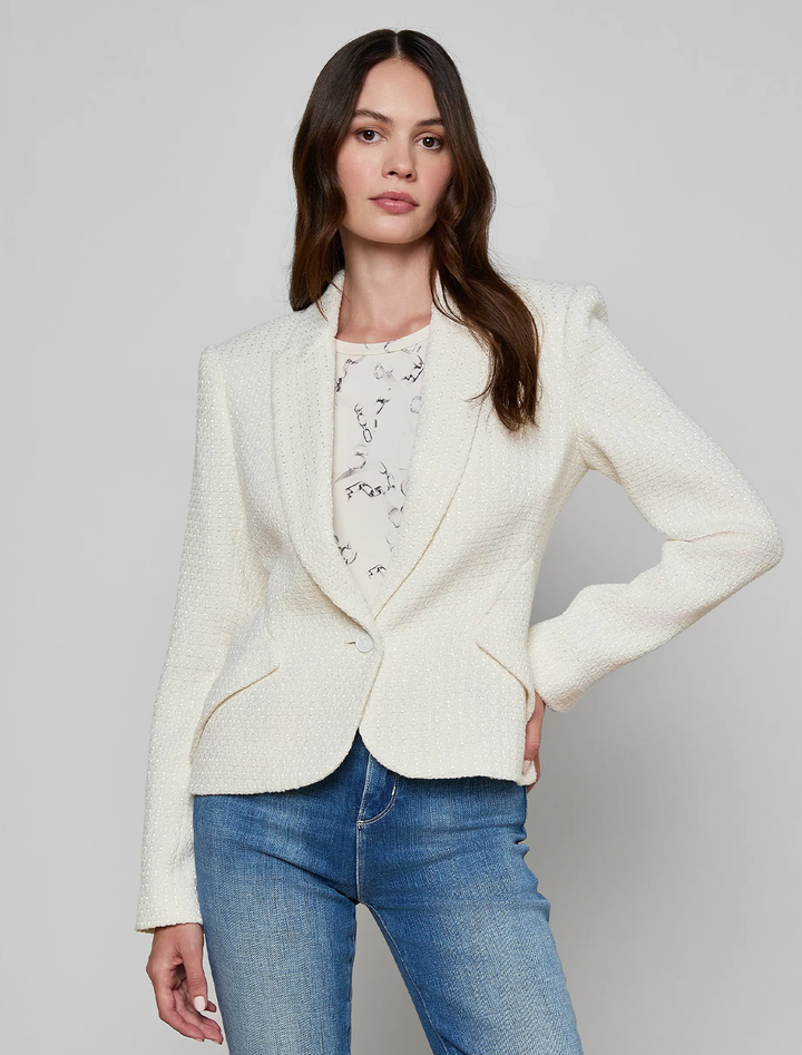 jennah blazer in ivory