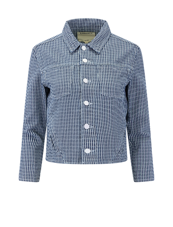 nelly crop jacket vista blue