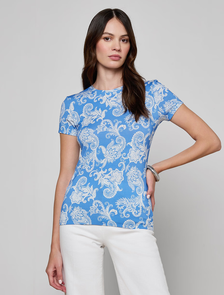 ressi crew in 2 tone paisley