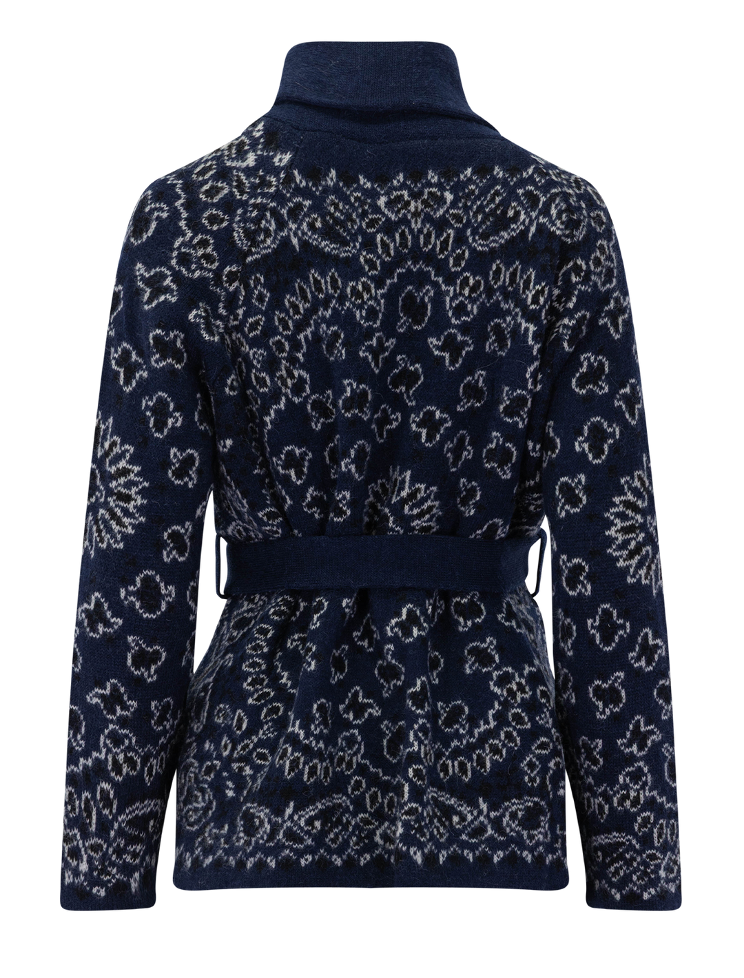 the bandana riding cardigan in navy