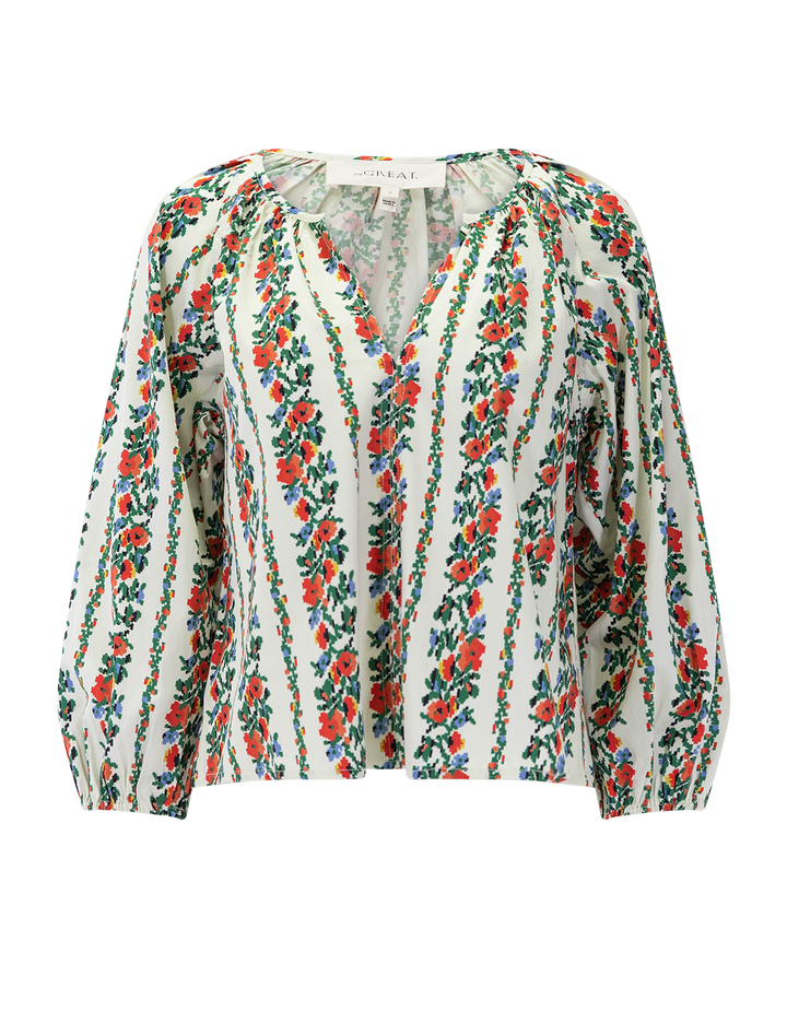 the chariot top in tapestry floral