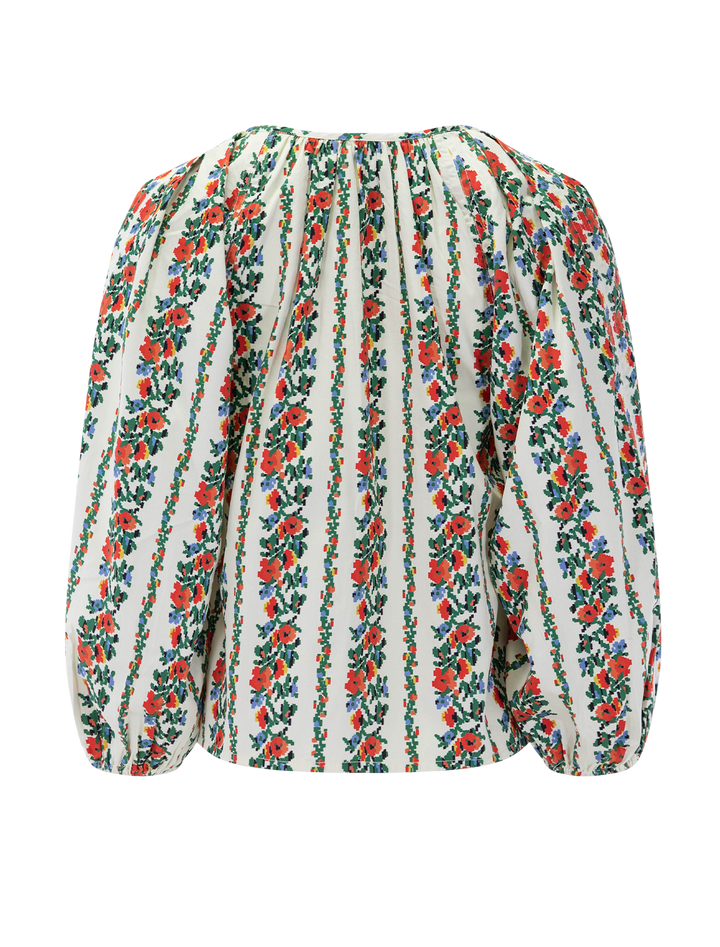 the chariot top in tapestry floral