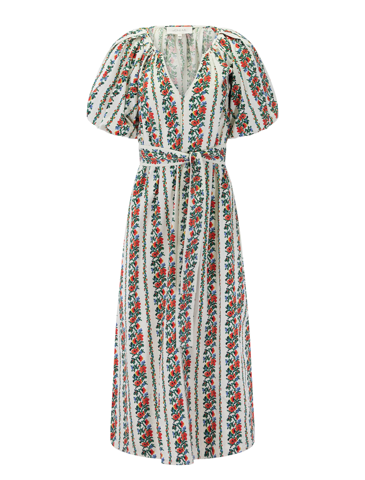 the fairground dress in tapestry floral