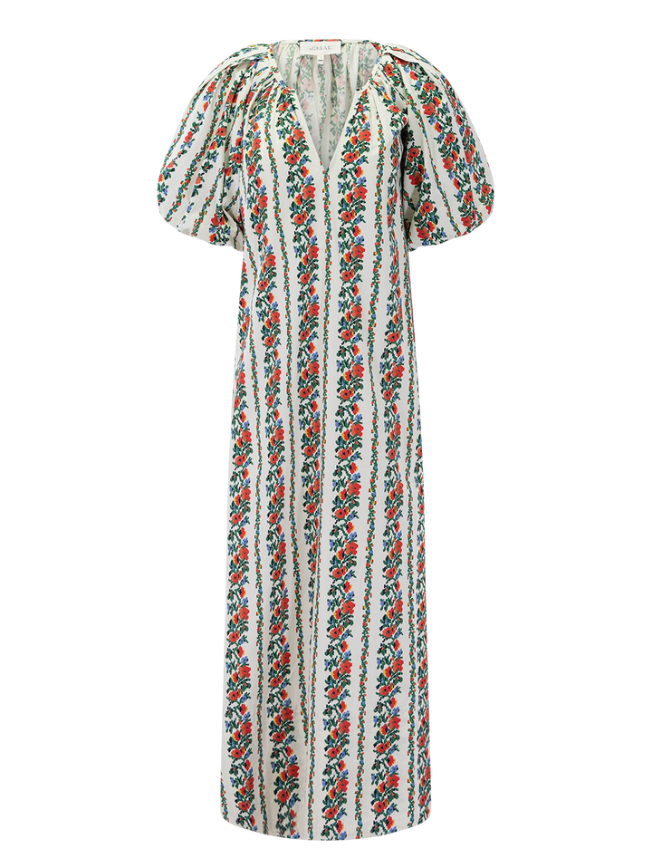 the fairground dress in tapestry floral