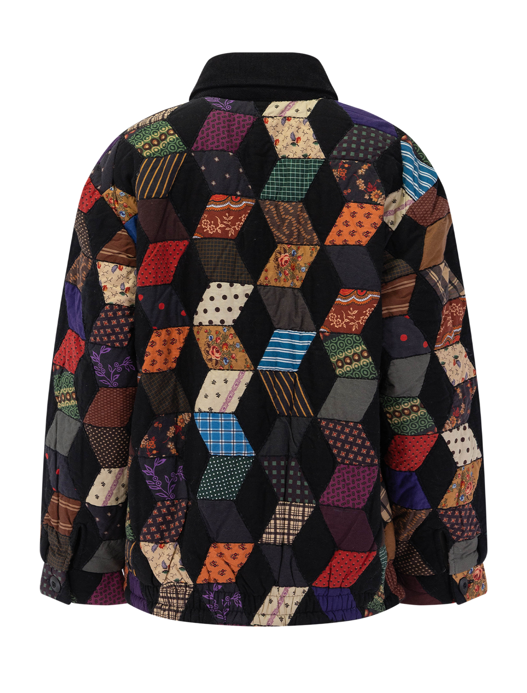 back view of cressida quilt bomber jacket