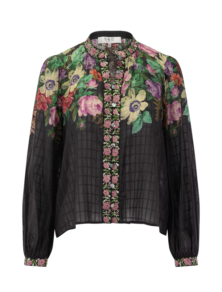 viktoria print blouse