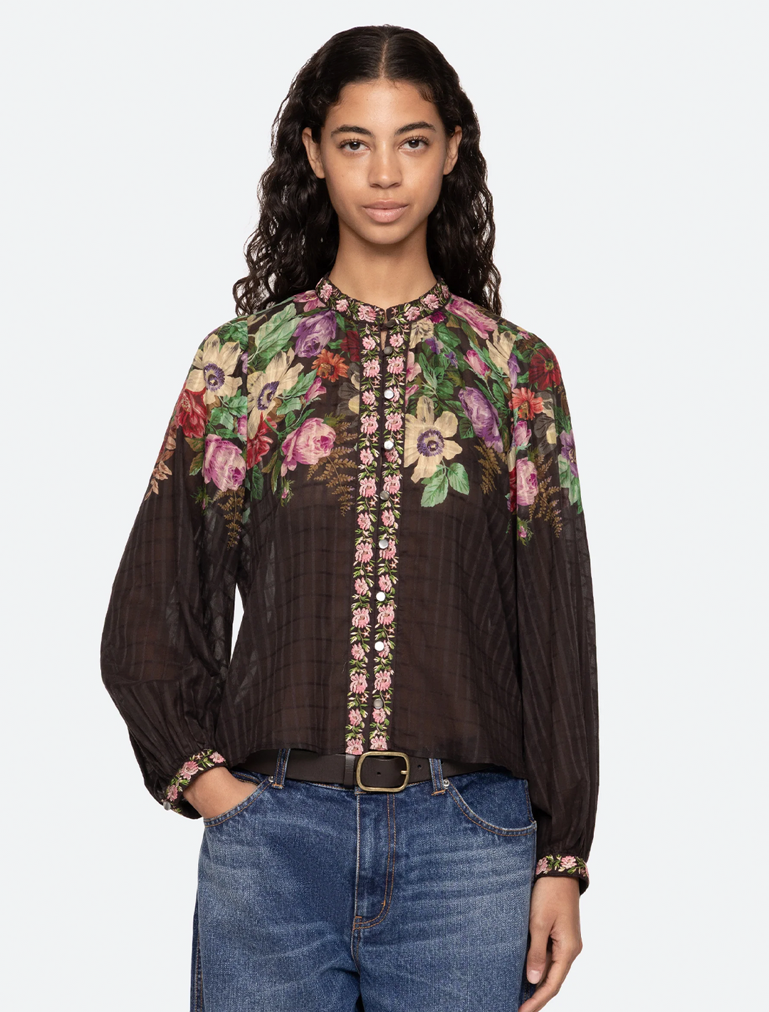 viktoria print blouse