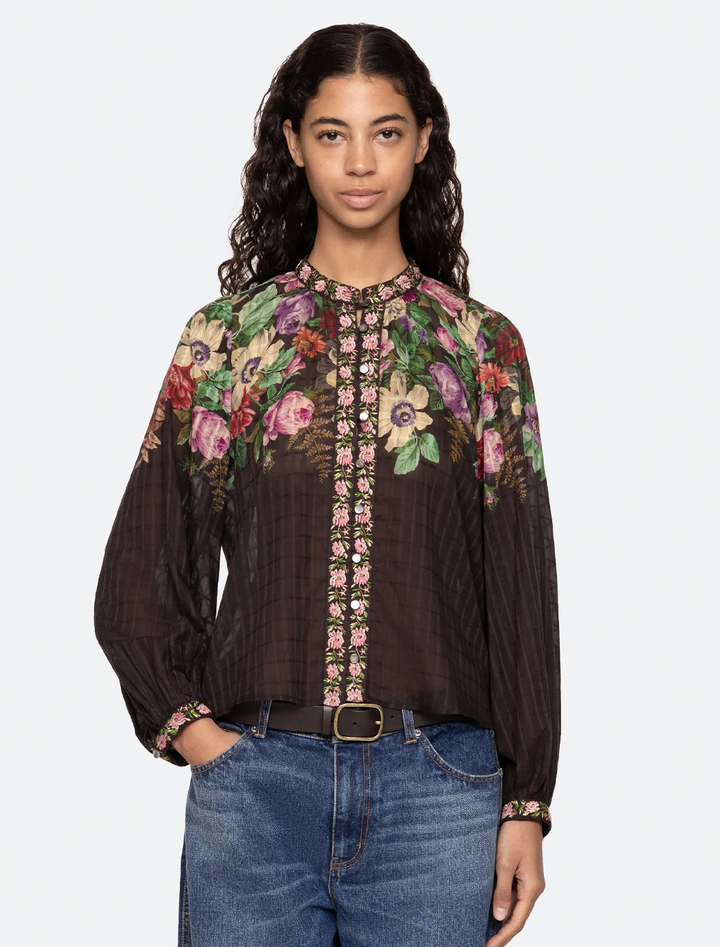 viktoria print blouse