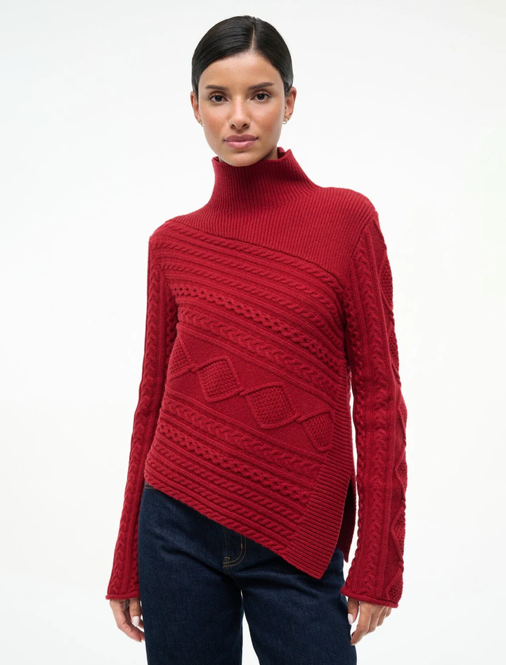 sidney sweater in rouge