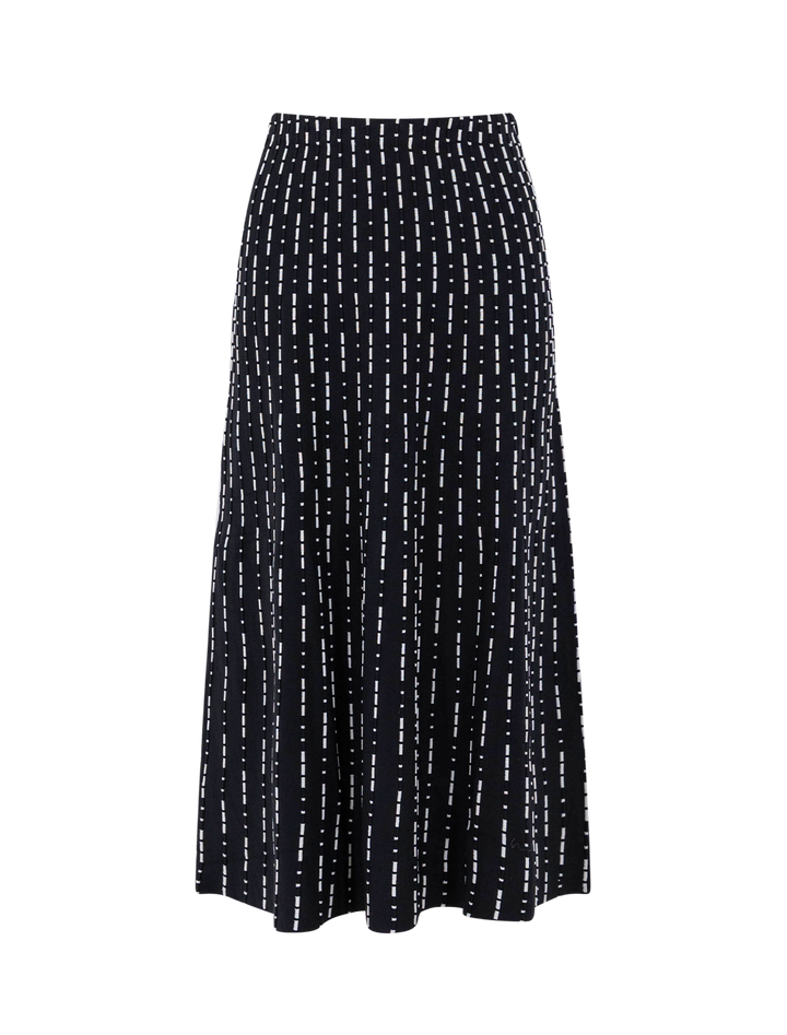 lena skirt in black geo