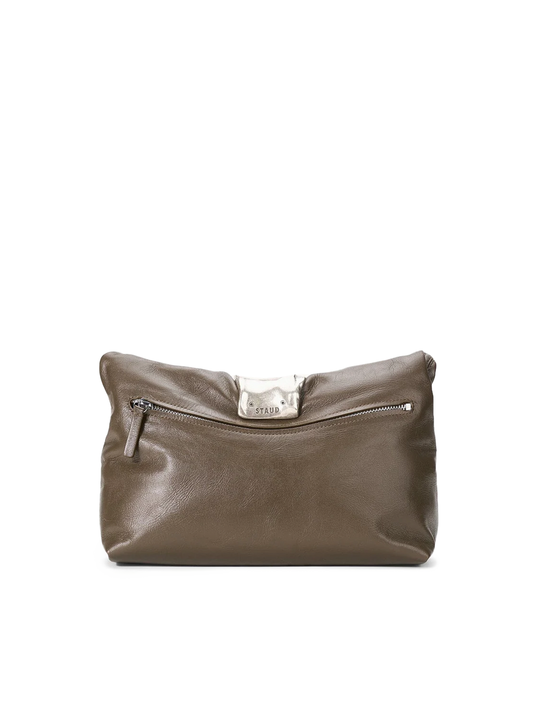 cuff clutch in truffle