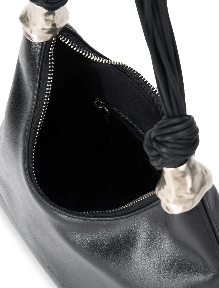 cuff shoulder bag in black