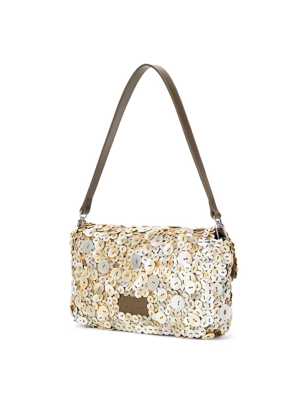timmy convertible shoulder bag in mother of pearl