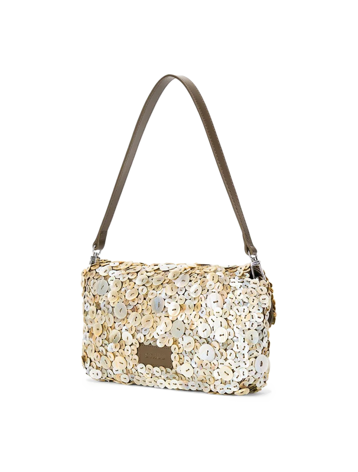 timmy convertible shoulder bag in mother of pearl