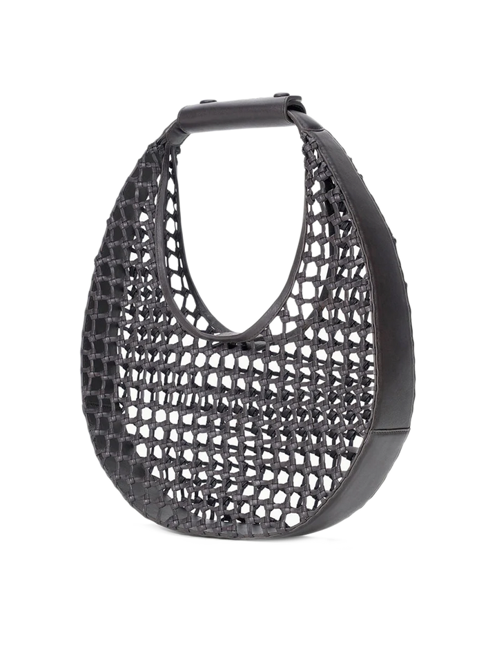 moon hand knotted tote in espresso