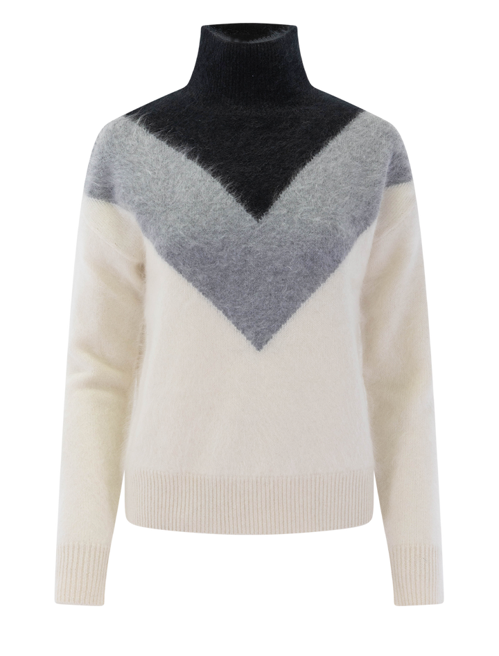 chevron yoke sweater