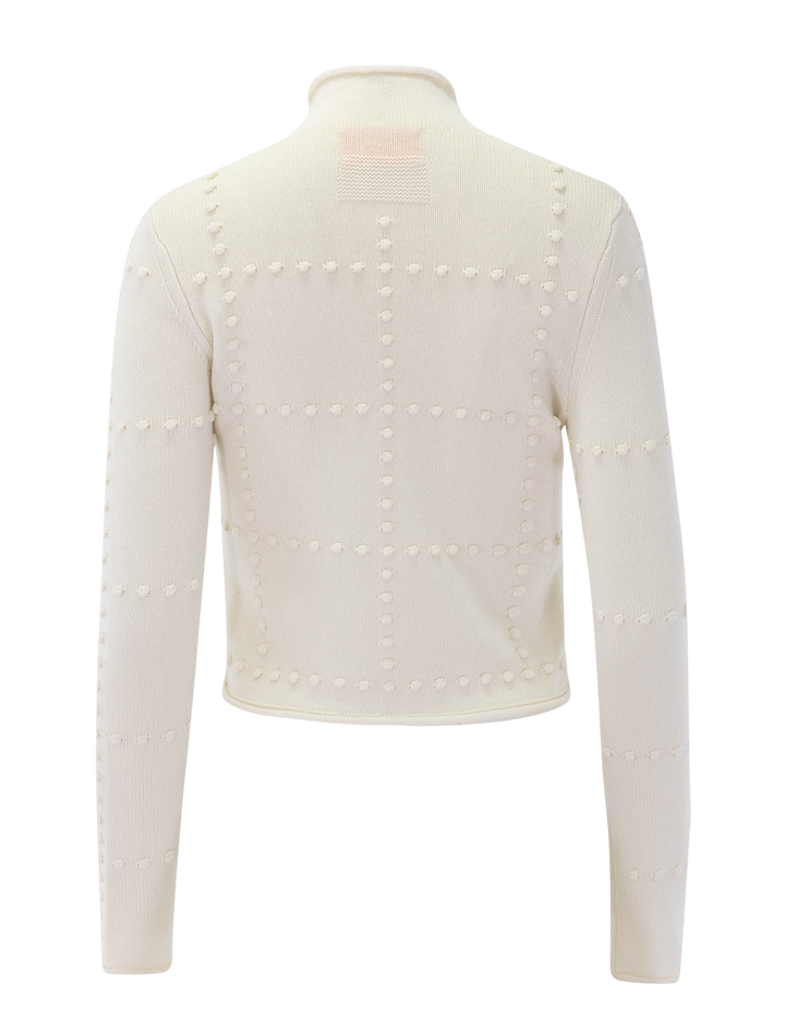 popcorn sweater in cream